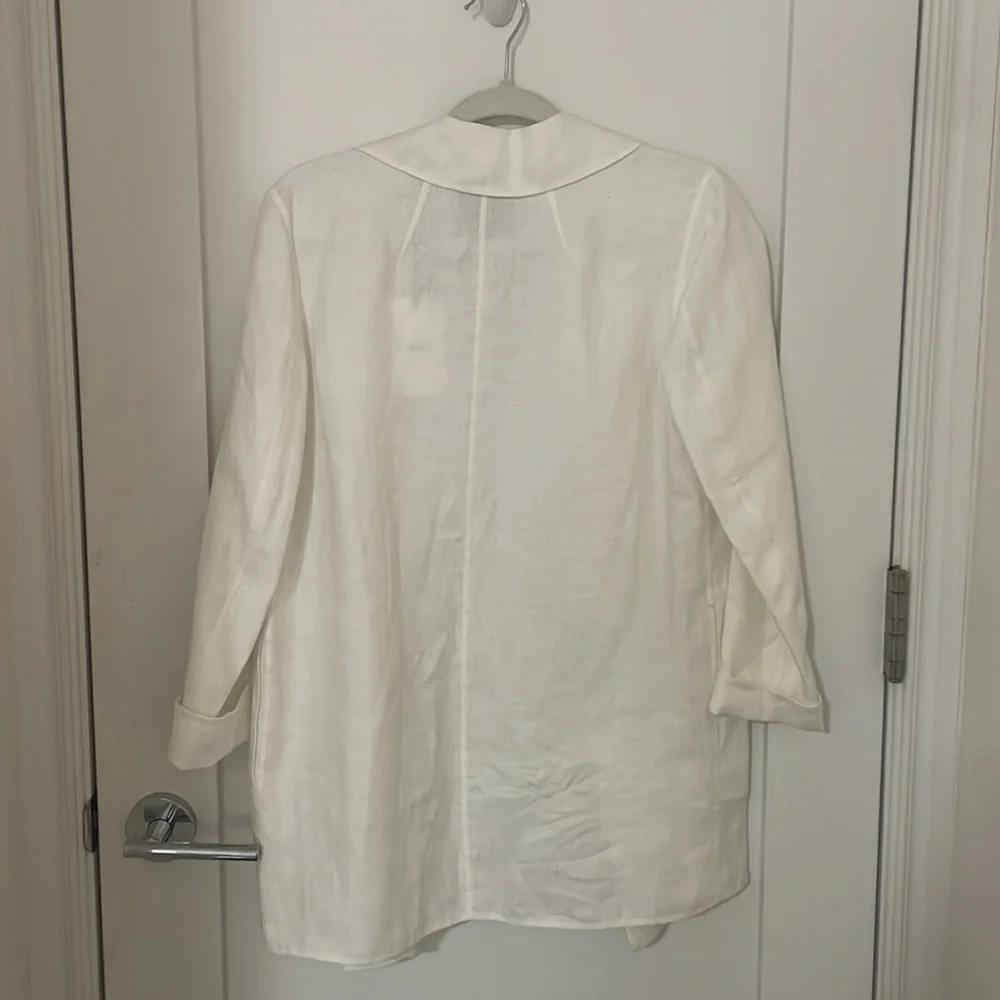 White theory linen blazer - Picture 3 of 3